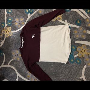victories secret PiNK crew neck (White& Crimson)
